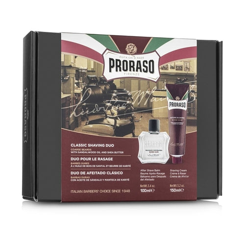 Coffret de Rasage Proraso Barbe Dure – 2 Pièces